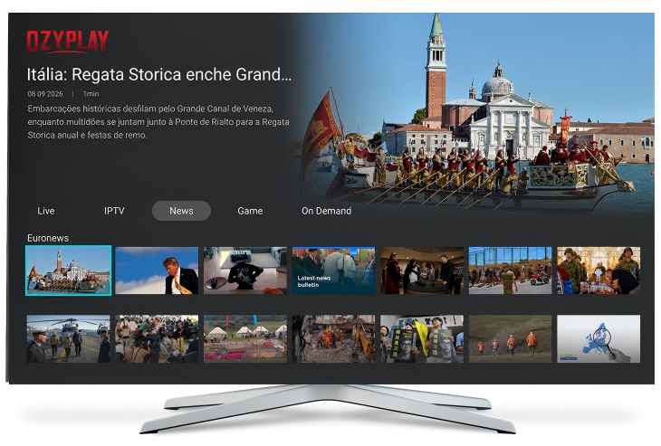 Ozyplay on TV — Live, IPTV, News, Game, On Demand